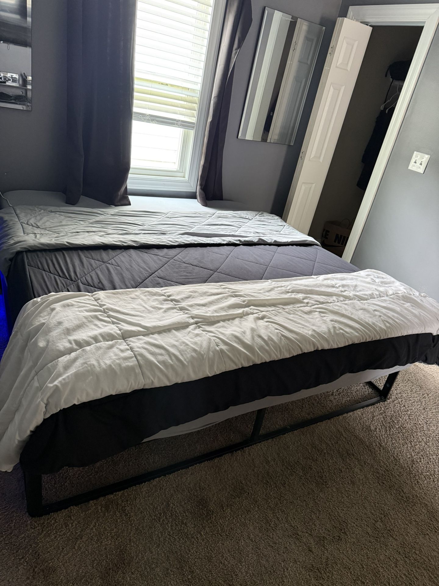 King Size Bed And Frame. Night Stand