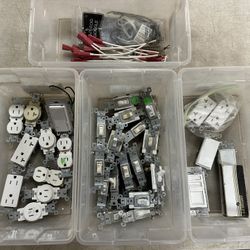LOT OF 30+* Leviton Outlets & Switches + MORE