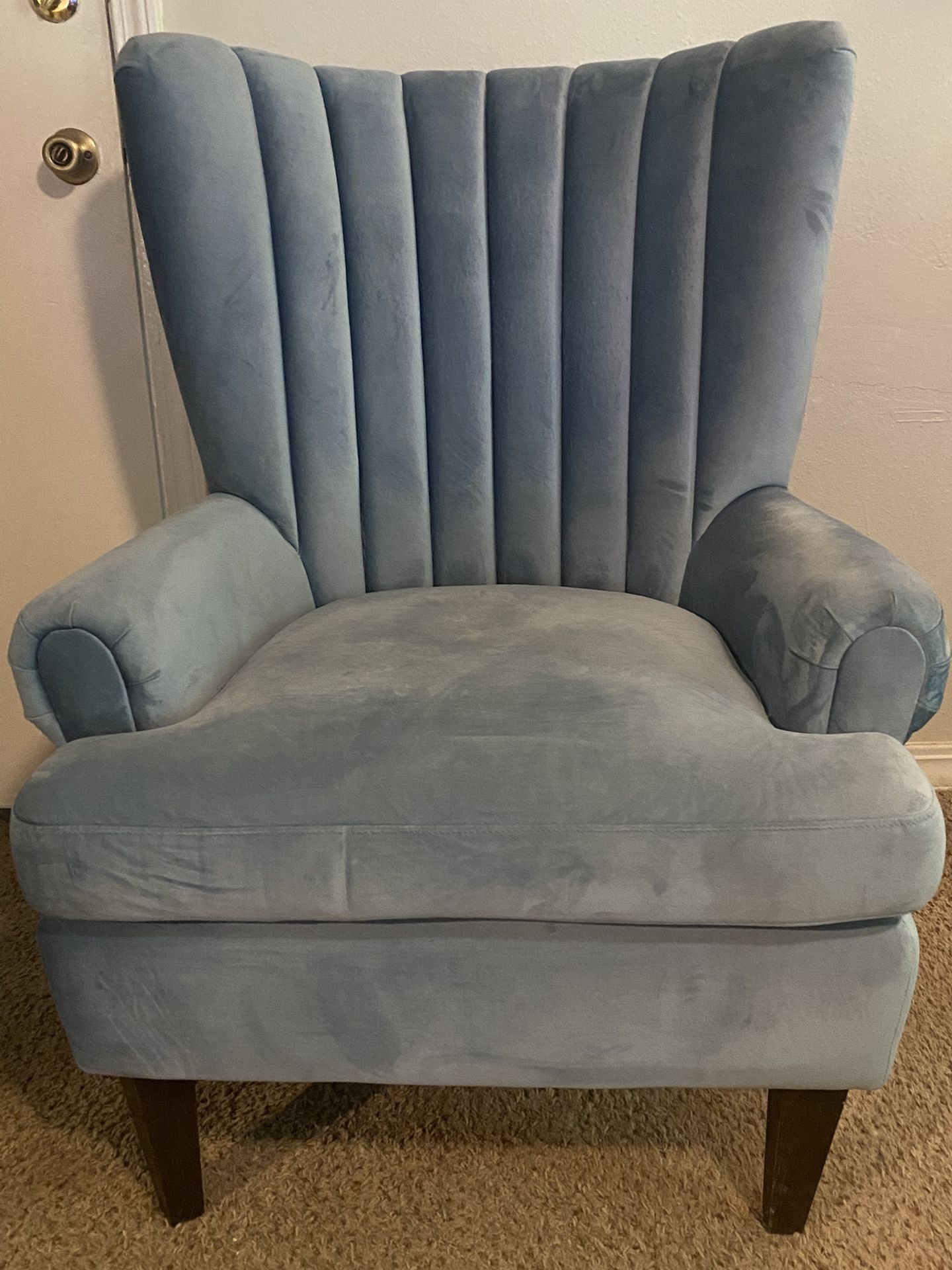 Light Blue Velvet Chair