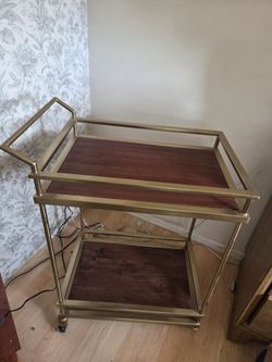 End Table cart with wheels