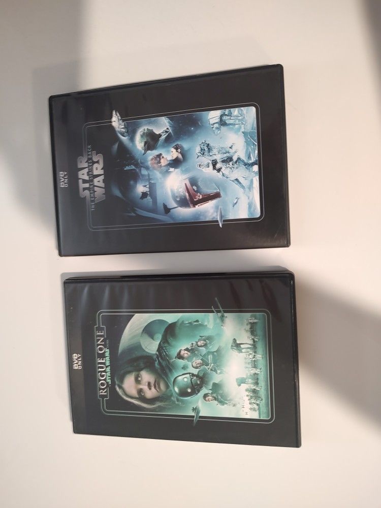 Star Wars DVDS (2)$15 both
