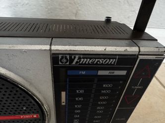 Emerson Model #P3807 Portable Radio AM FM -working