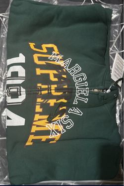 Supreme x MM6 Maison Margiela ZipdUp Hooded Sweatshirt 'Green’
