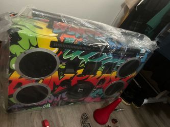 Bumpboxx Large Graffiti Bluetooth Boombox Speaker