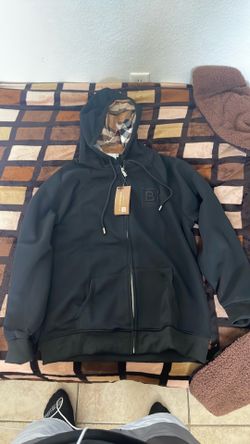 black burberry jacket size large