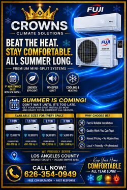 Mini Split Installation | AC Repair & Maintenance  | AUX • FUJI • Daikin | Same-Day HVAC Service