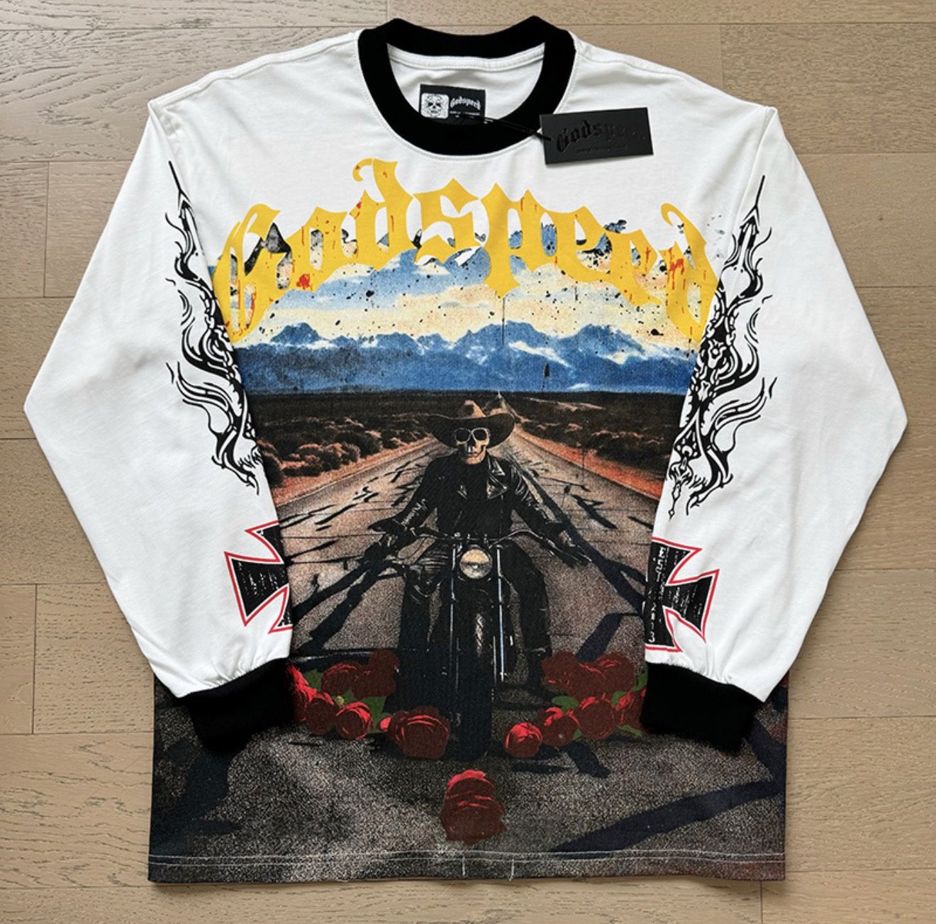 Goodspeed Yellow and Brown longsleeve,Size S