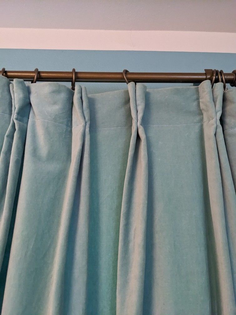 Velvet And Linen Curtains