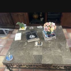  2 Coffee Table marble And  One Night Table Living Room $450. Or Best Offer 