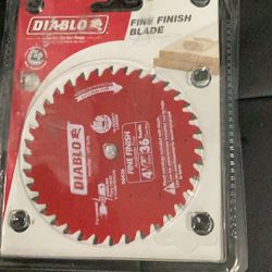 Sawing Blade , Diablo  4 1/2” 36T Fine Finish Blade 