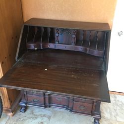 Antique Desk, 36”w X21” Deep 42” High