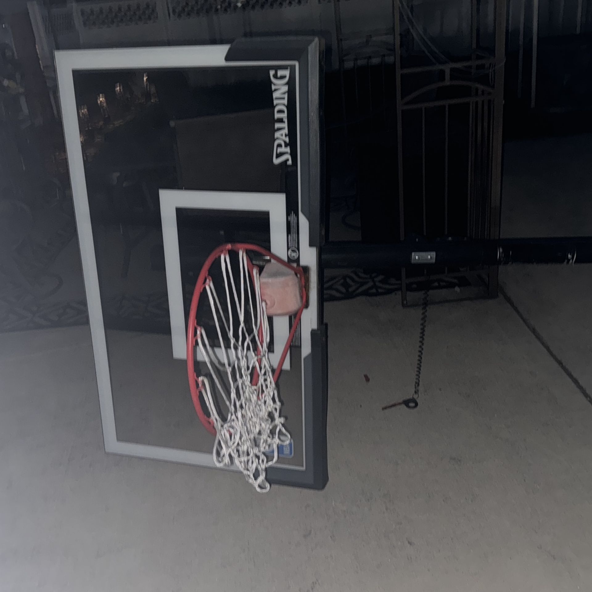 Adjustable 10ft Used Basketball Hoop