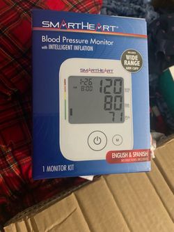 SmartHeart Blood Pressure Monitor with Arm Cuff