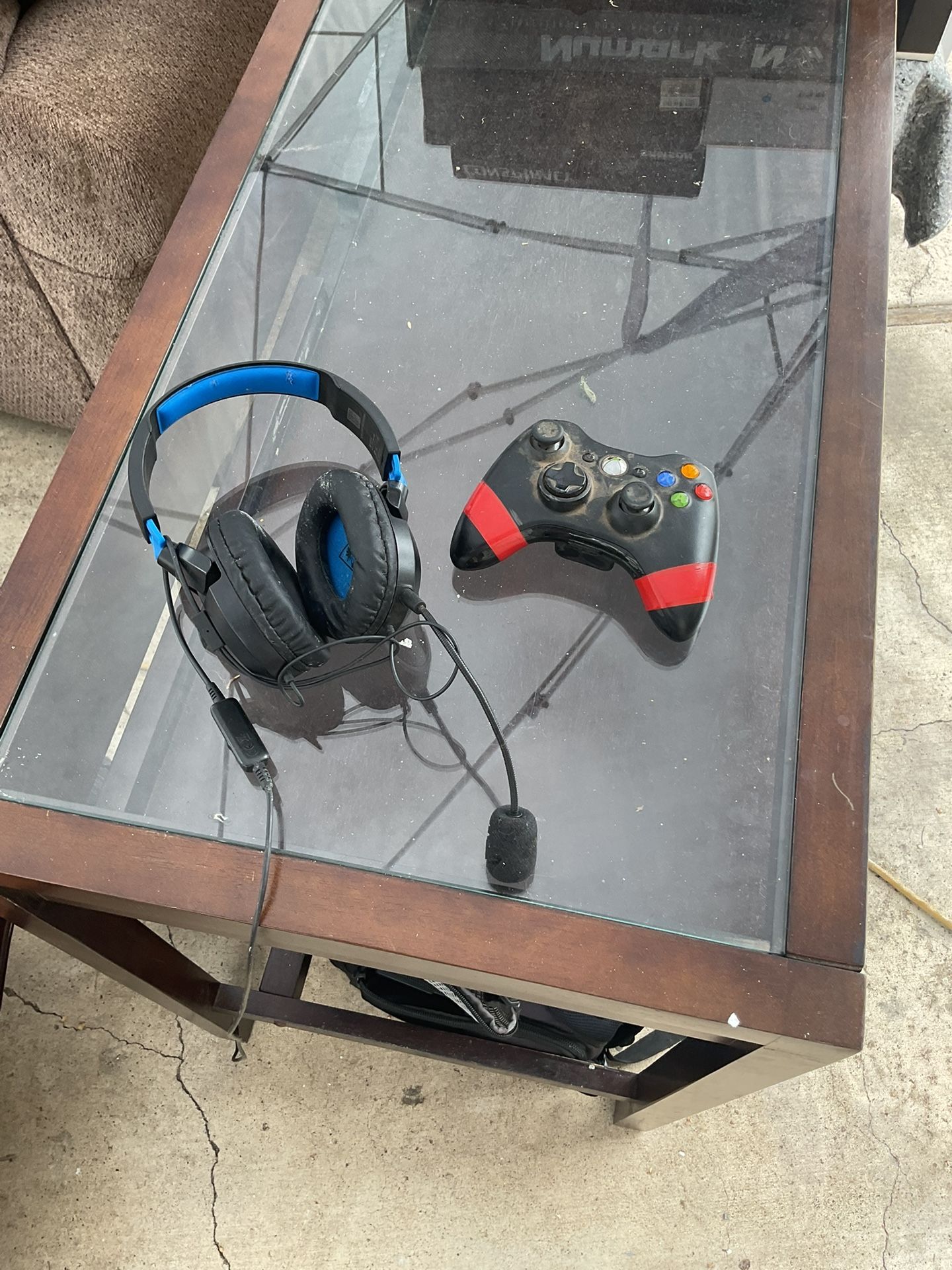 Xbox Controller And Turtle Beach Headset