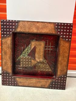 Brutalist Metal Wall Art Sculpture
