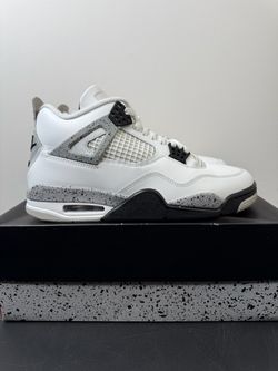 Air Jordan 4 “White Cement” Size 9M/10.5W (Lightly Worn)