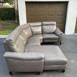 Sofa/Couch Sectional - Recliners - Leather - Gray - Delivery Available 🚛