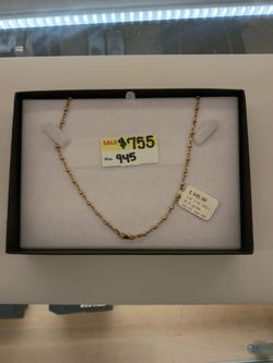 14k, 8.2g, ball rope necklace