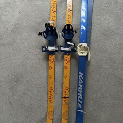(2) kids XC 120 skis