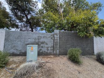 Masonry block walls and stucco
