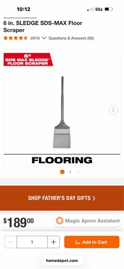 Milwaukee floor scraper