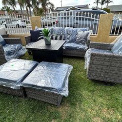 Brand New Patio Outdoor Furniture Set With Fire Pit