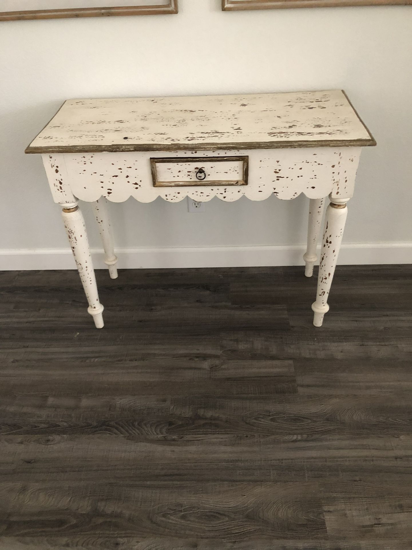 Two Accent Tables With Coordinating Mirror
