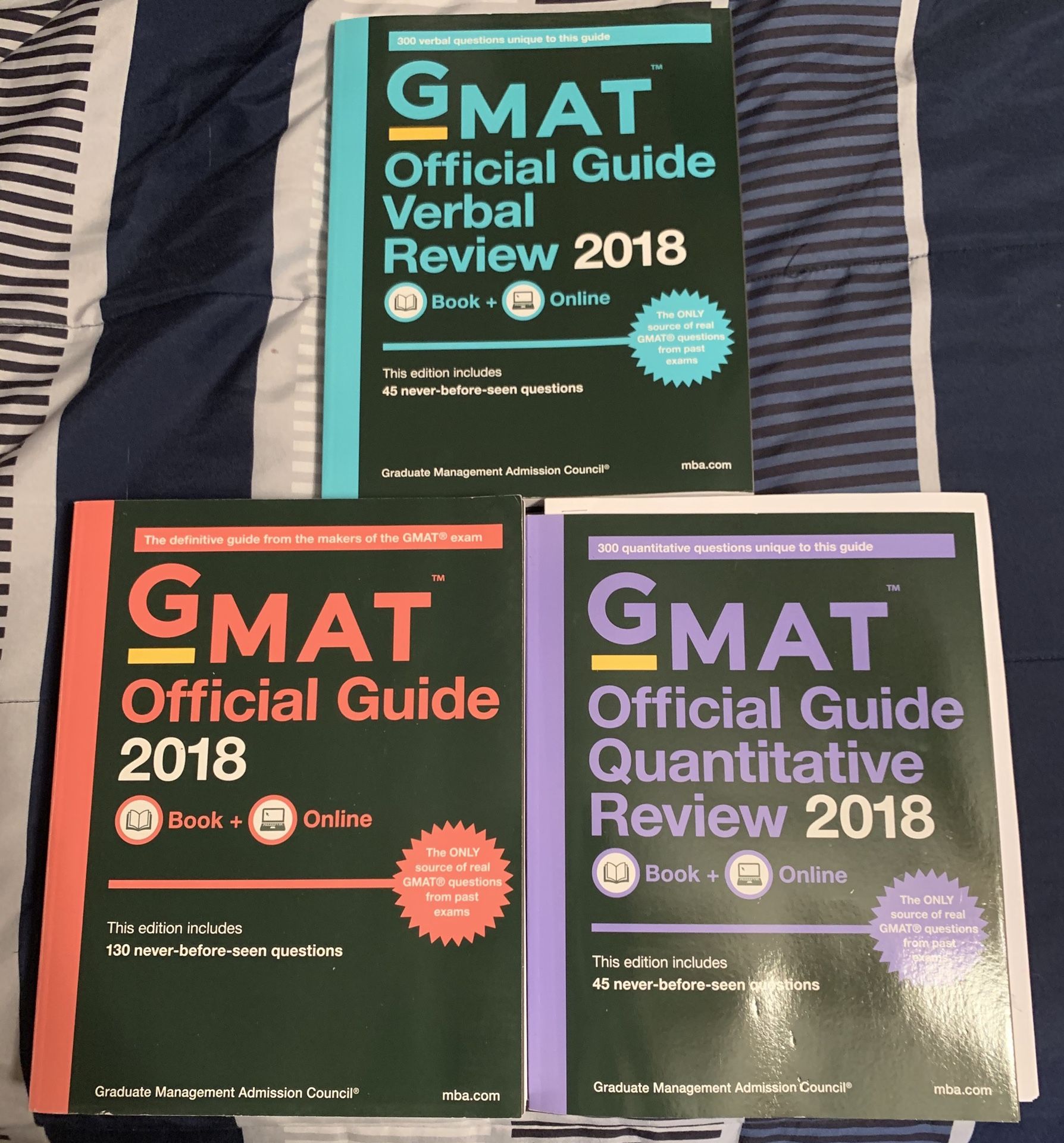 LIKE NEW GMAT Prep books