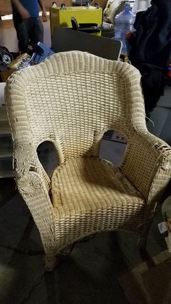Older wicker chair