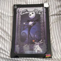 Jack the skeleton Nightmare before Christmas Canvas 12x12