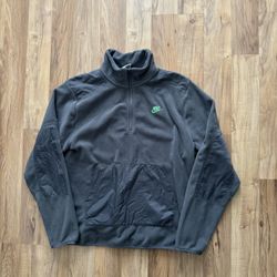 Grey Nike Quarter-Zip Jacket Size Medium 