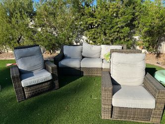 Outdoor wicker furniture 3 piece set