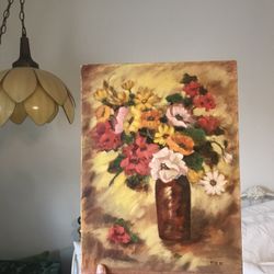 Vintage Floral Oil Painting