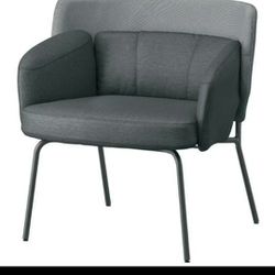 Gray Wide Armchair for Home or Office