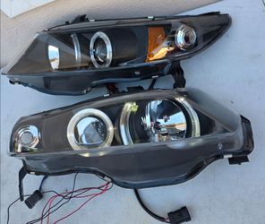 06-11 Honda Civic LED Projector Headlights Luces Focos Micas Faros Faroles Headlamps