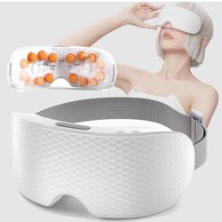Eye Massager with Heat, New Heated Mist Eye Vibration Massage Mask for Migraines