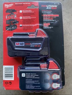 Milwaukee M18 red lithium XC 5.0; 2-pack