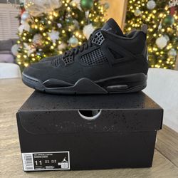 Air Jordan 4, Black Cat Retro 2025, Size 11