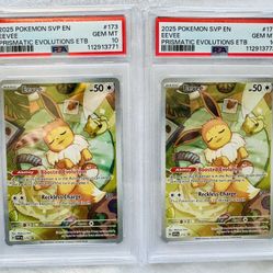 Eevee IR - 2025 Pokemon Prismatic Evolutions ETB Promo - PSA 10 Gem Mint [2x Available]