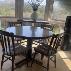 Solid Wood Dining Table & Chairs 