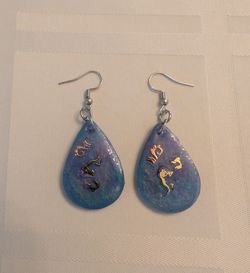Handmade resin earrings