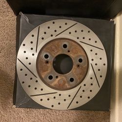 R1 Concepts Cross Drilled And Slotted Rotors Acura TL