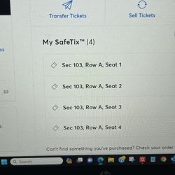 The Who concert tickets