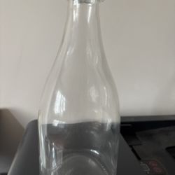 Vintage Glass Milk Quart Bottle