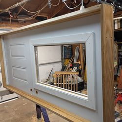 Exterior metal door