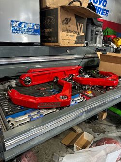 Mazzulla Upper Control Arms in Custom Red Finish !!