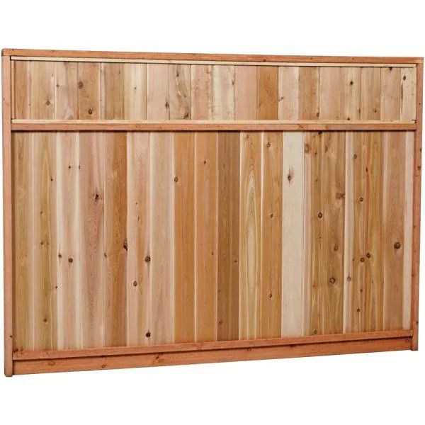 3 Cedar Fence Panels 6x8 