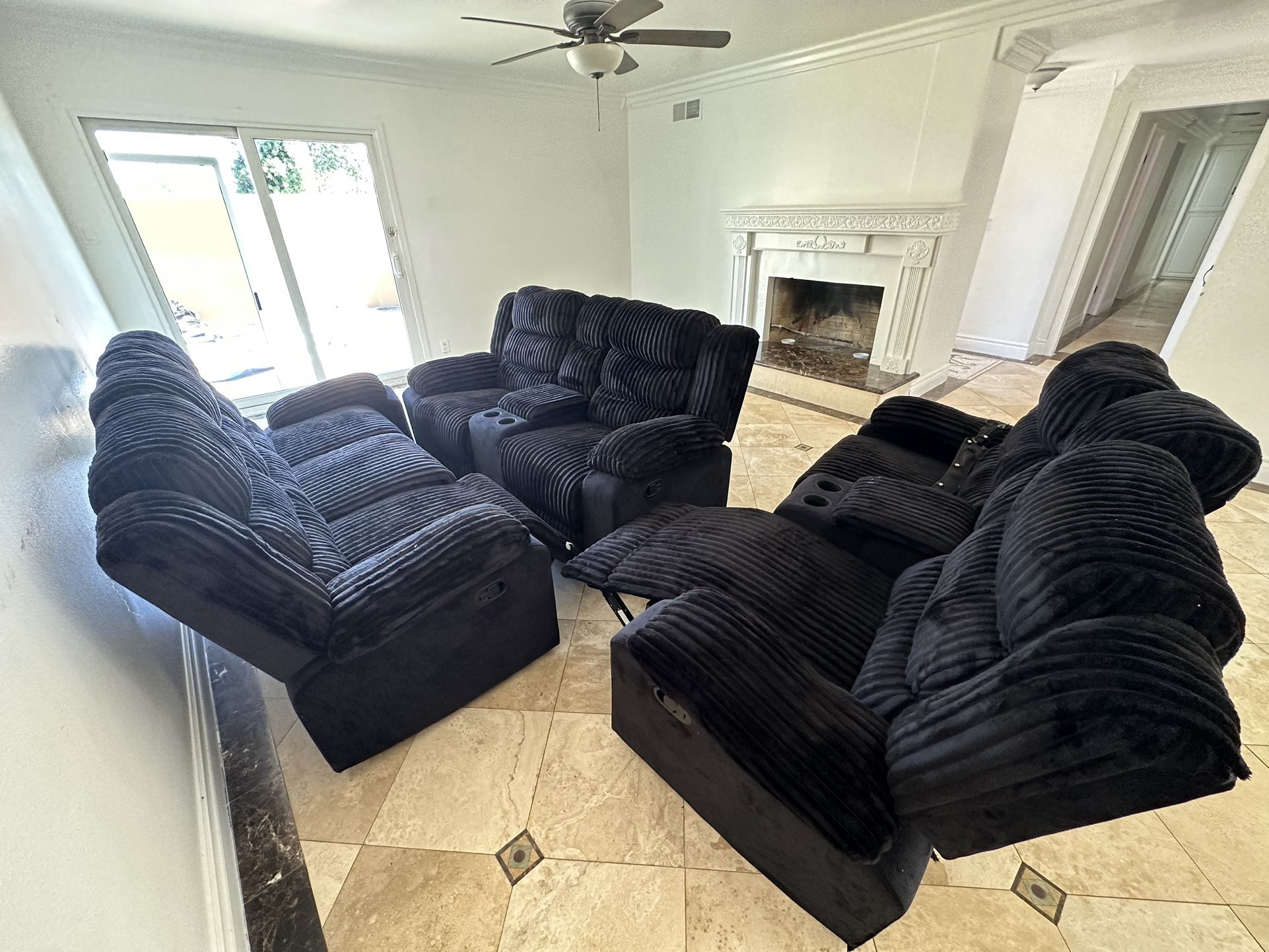 Reclining Sofa Set – Good Condition (Used)