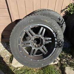 Truck rims and tires
