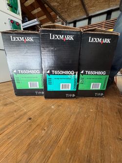 Lexmark T650H80G High Yield Toner Cartridges (Sealed)